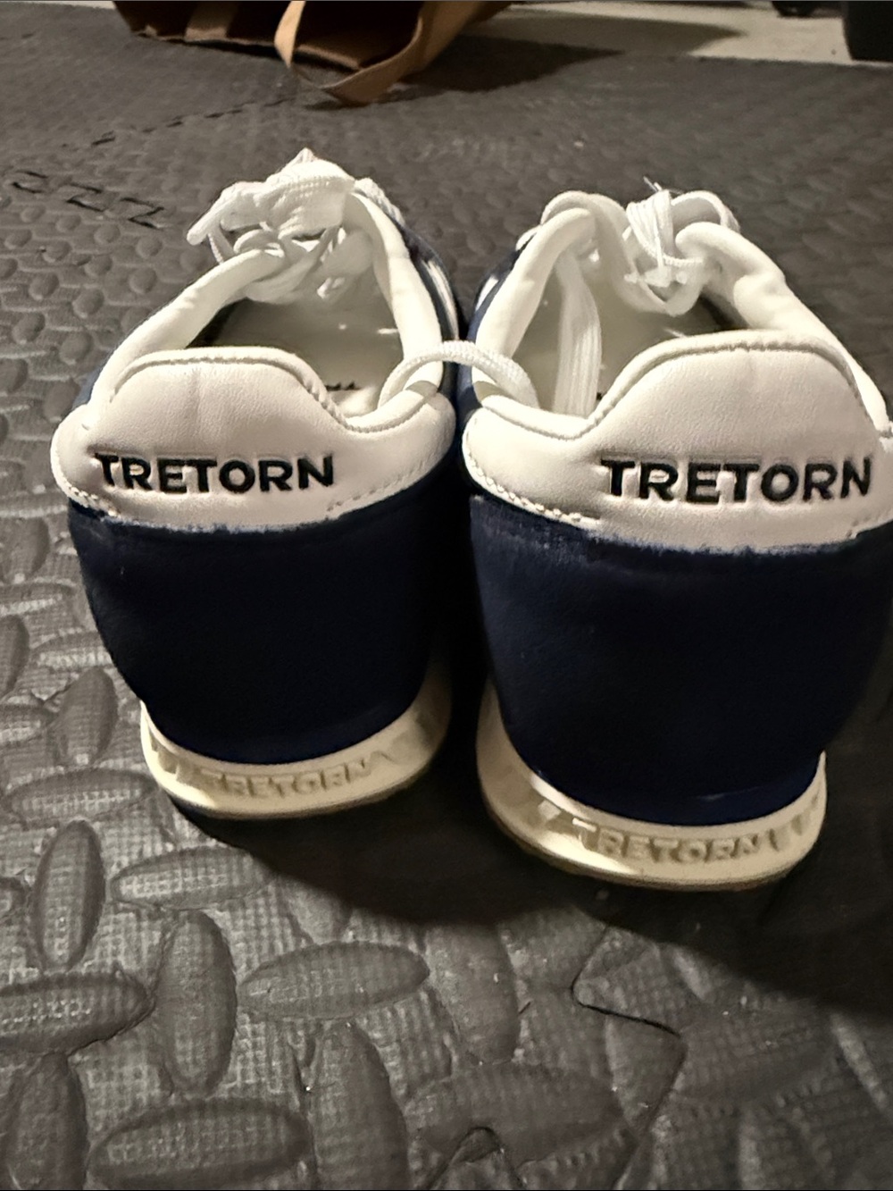 Tretorn navy and White Sneakers with Ortholite Tag 7 - Picture 2 of 4